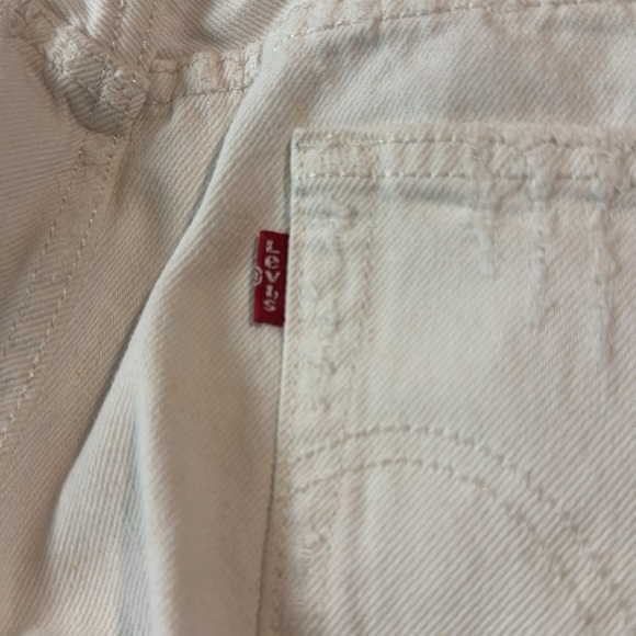 White 501 ct size 29 jeans distressed - Picture 12 of 16